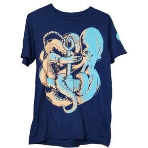 Octopus Women Size Medium Short Sleeve‎ T-Shirt Limited Edition USA